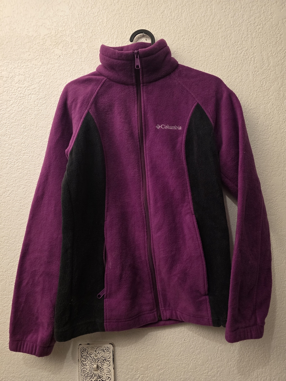 Columbia Women's Purple Fleece Full-Zip Jacket